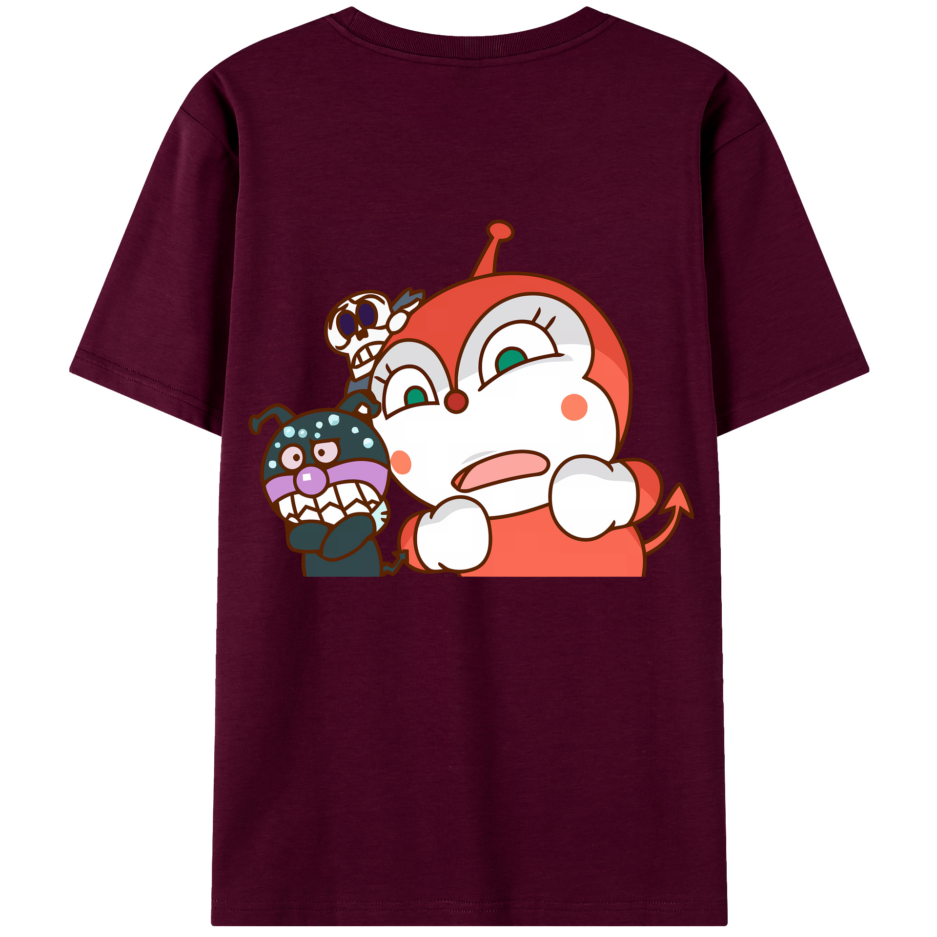 （画像用） アンパンマン Anpanman レディース半袖Tシャツ(バックプリント)